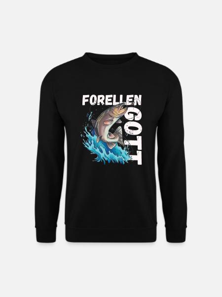 Forellen Gott - Unisex Pullover - Schwarz