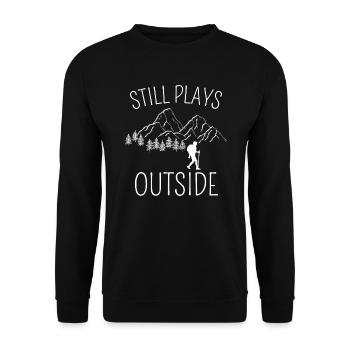 Randonneurs Nature Montagnes Cadeau Fun Randonnée - Sweat-shirt Unisexe - noir - Devant - Alina (178cm) & Michal (187cm)