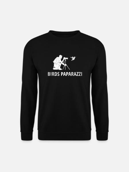 Vogelbeobachtung Vogel-Paparazzi | Birdwatching - Unisex Pullover - Schwarz
