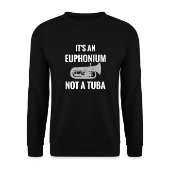 Cadeau Euphonium | Instrument de joueur Euphonium - Sweat-shirt Unisexe - noir - Devant - Alina (178cm) & Michal (187cm)