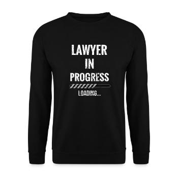 Attorney Law Student Future attorney - Unisex Sweatshirt - black - Front - Alina (178cm) & Michal (187cm)