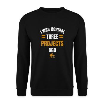 Project Management Gift | Project manager - Unisex Sweatshirt - black - Front - Alina (178cm) & Michal (187cm)
