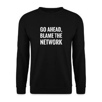 Network Technician Gift | Network Engineer - Unisex Sweatshirt - black - Front - Alina (178cm) & Michal (187cm)