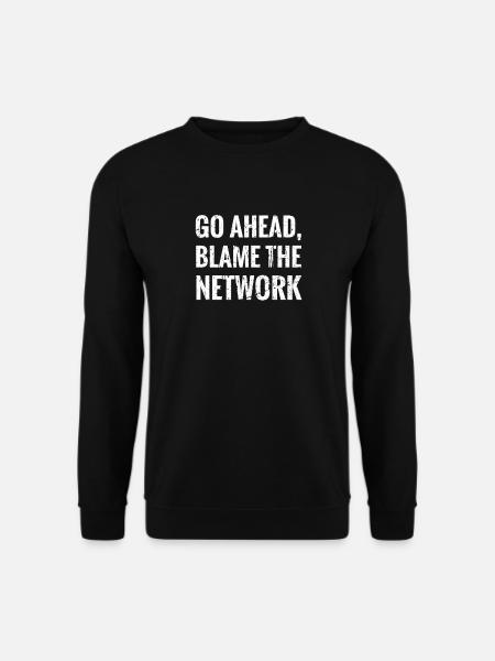 Netzwerktechniker Geschenk | Netzwerkingenieur - Unisex Pullover - Schwarz