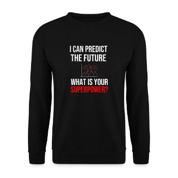 Data Scientist Gifts | Big Data Data Science - Unisex Sweatshirt - black - Front - Alina (178cm) & Michal (187cm)