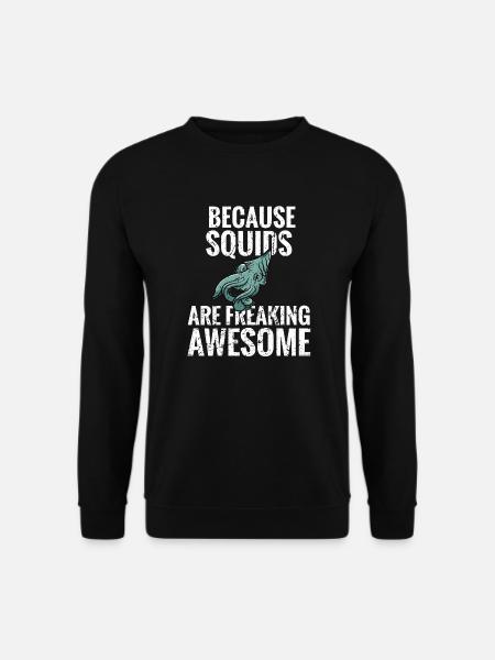 Squid gift squid lover Calamari - Unisex Sweatshirt - black