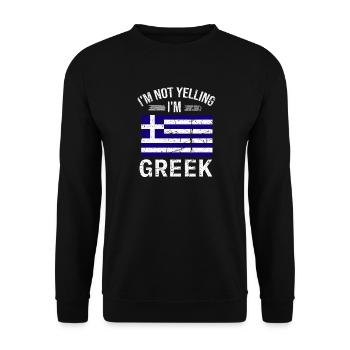 Gifts For Greeks Hellas Greece Greek - Unisex Sweatshirt - black - Front - Alina (178cm) & Michal (187cm)
