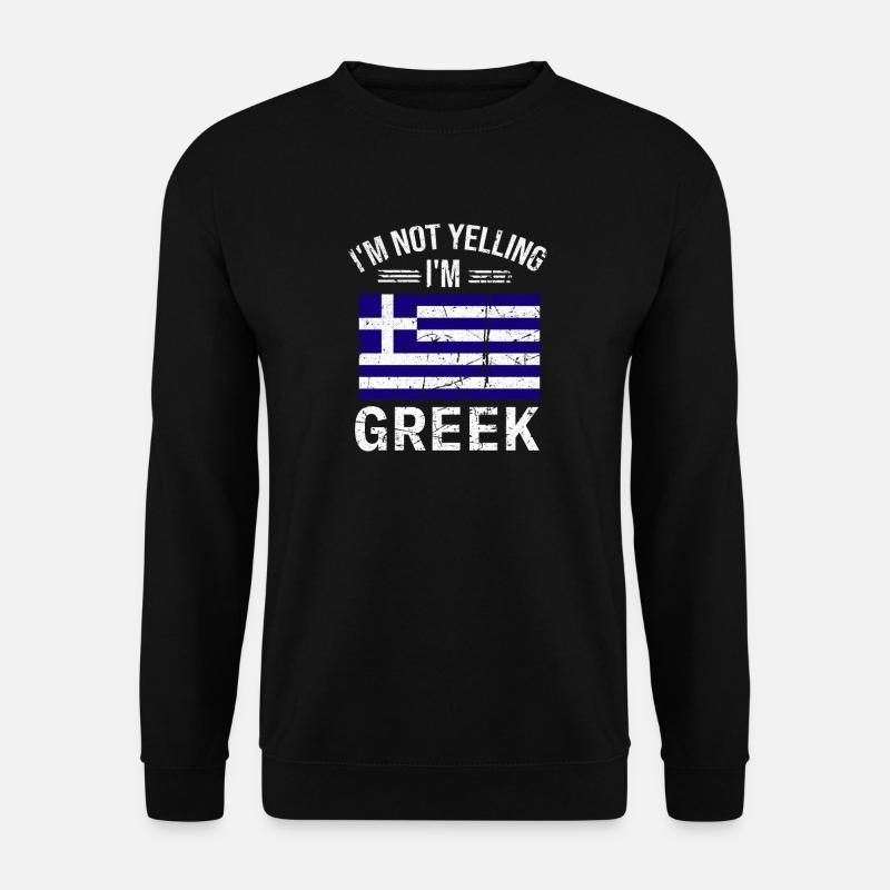 Cadeaux Pour Grecs Hellas Grèce Grec - Sweat-shirt Unisexe - noir
