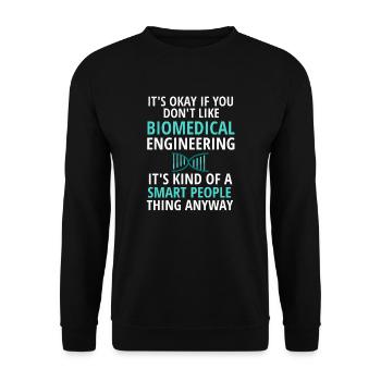 Idée cadeau ingénieur biomédical technicien médical - Sweat-shirt Unisexe - noir - Devant - Alina (178cm) & Michal (187cm)