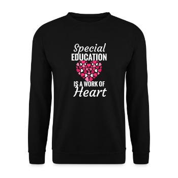 Institut spécial d’enseignement spécial pédagogue - Sweat-shirt Unisexe - noir - Devant - Alina (178cm) & Michal (187cm)