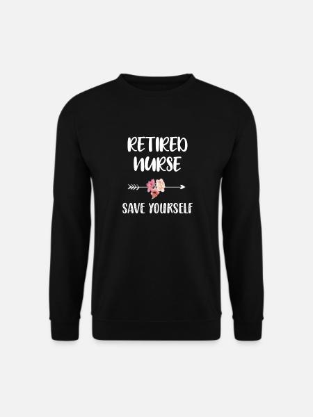 Pensionierte Krankenschwester Ruhestandsgeschenk - Unisex Pullover - Schwarz