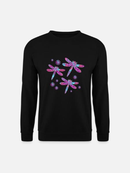Amoureux des libellules | Entomologie des insectes libellules - Sweat-shirt Unisexe - noir