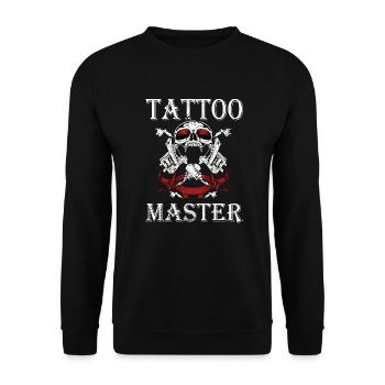 Tattoo Artist Tattoo Artist Tattooed Tattoo - Unisex Sweatshirt - black - Front - Alina (178cm) & Michal (187cm)