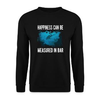 Divers Scuba Divers Underwater Diving Diving - Unisex Sweatshirt - black - Front - Alina (178cm) & Michal (187cm)