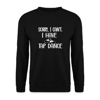 Tap dance Gifts Tap dancer Dance teacher - Unisex Sweatshirt - black - Front - Alina (178cm) & Michal (187cm)