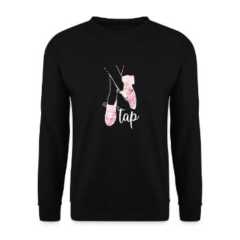 Tap dance Gifts Tap dancer Dance teacher - Unisex Sweatshirt - black - Front - Alina (178cm) & Michal (187cm)