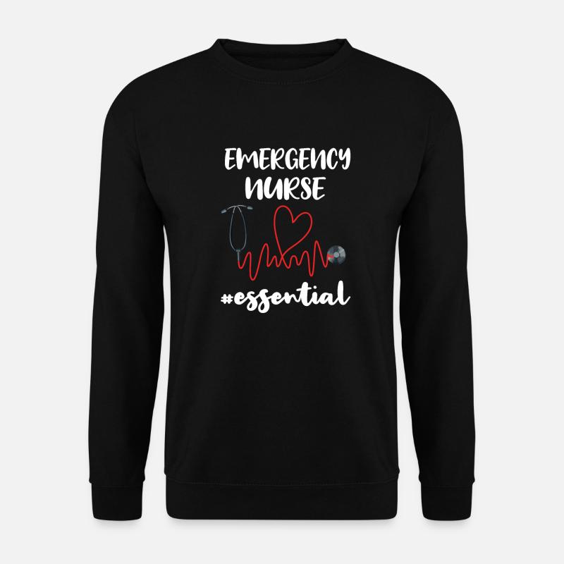 Krankenschwester Notaufnahme Notfallschwester - Unisex Pullover - Schwarz