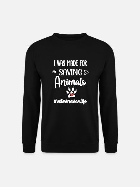 Tierarzt Veterinärmediziner Tiermediziner Arzt - Unisex Pullover - Schwarz