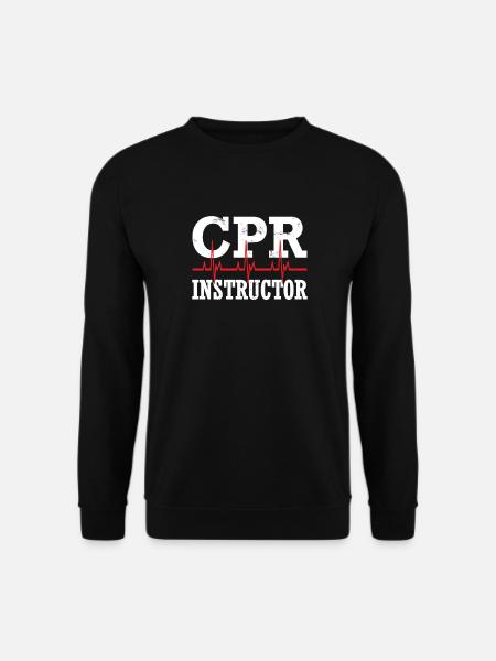 Cardiopulmonary resuscitation Heart pressure massage CPR - Unisex Sweatshirt - black