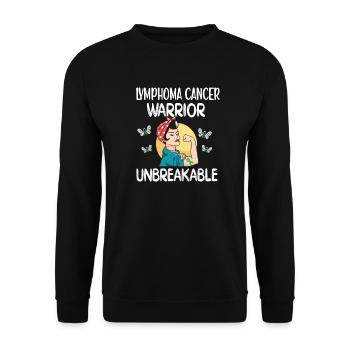 Lymphome combattante Hodgkin-lymphome Cancer des glandes lymphatiques - Sweat-shirt Unisexe - noir - Devant - Alina (178cm) & Michal (187cm)