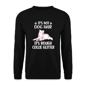 Longhair Collie Lover Collie Mama - Unisex Sweatshirt - black - Front - Alina (178cm) & Michal (187cm)