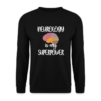 Neurologist neurology student neuro-nurse - Unisex Sweatshirt - black - Front - Alina (178cm) & Michal (187cm)
