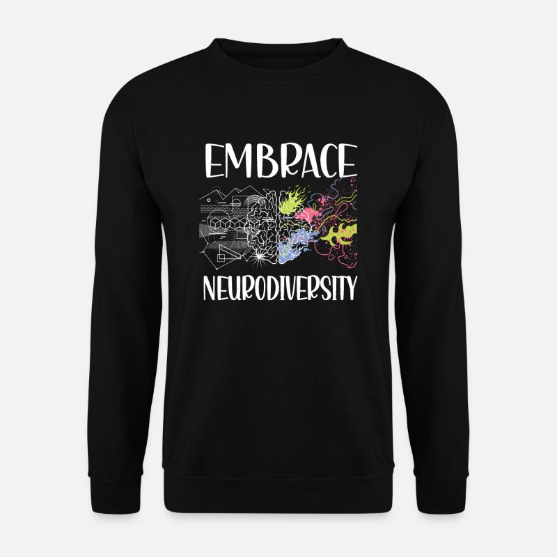 Neurodiversité Autisme TDAH Neurodiversité TSA - Sweat-shirt Unisexe - noir