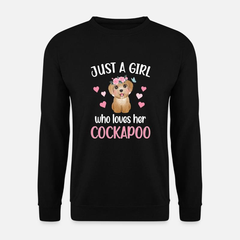 Cockapoo Girl Cockapoo Mama Dog Lover - Unisex Sweatshirt - black