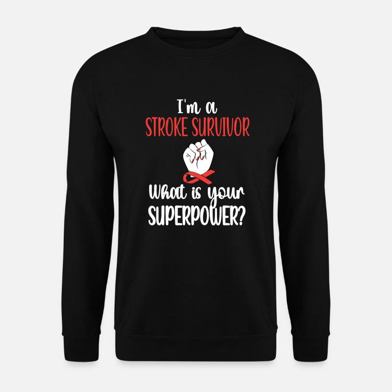 Stroke Fighter Stroke Survivor - Unisex Sweatshirt - black