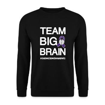 Chiari Malformation Cerveau Des combattants fiers - Sweat-shirt Unisexe - noir - Devant - Alina (178cm) & Michal (187cm)
