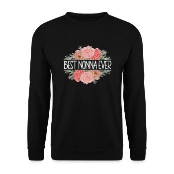 Nonna Grandma Mother's Day Gift Nonna Grandmother - Unisex Sweatshirt - black - Front - Alina (178cm) & Michal (187cm)