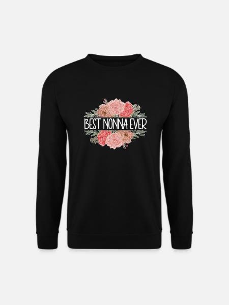 Nonna Oma Muttertag Geschenk Nonna Großmutter - Unisex Pullover - Schwarz