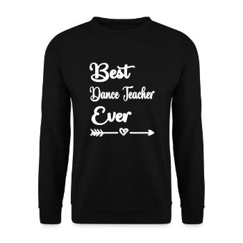 Tanzlehrer Anerkennung Tanzlehrerin Tanzunterricht - Unisex Pullover - Schwarz - Vorne - Alina (178cm) & Michal (187cm)