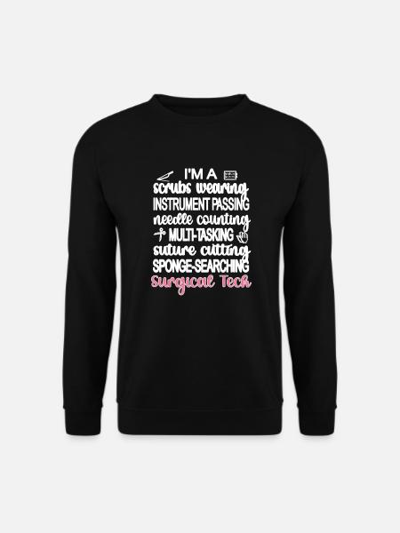 Assistante chirurgicale et technicienne chirurgicale - Sweat-shirt Unisexe - noir