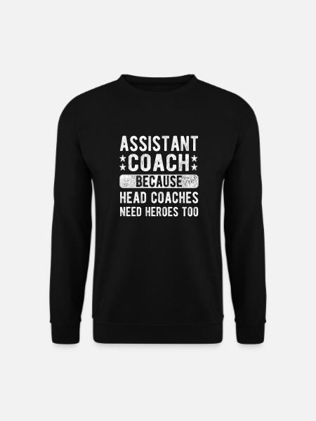 Entraîneur assistant drôle co-entraîneur coach adjoint - Sweat-shirt Unisexe - noir