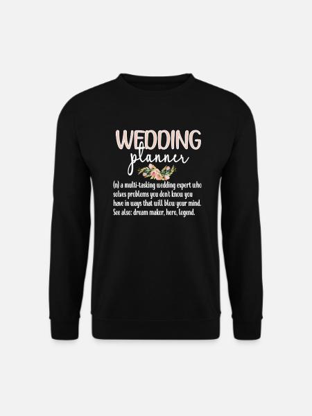 Hochzeitsplaner Eventmanager Ehe Wedding Planner - Unisex Pullover - Schwarz