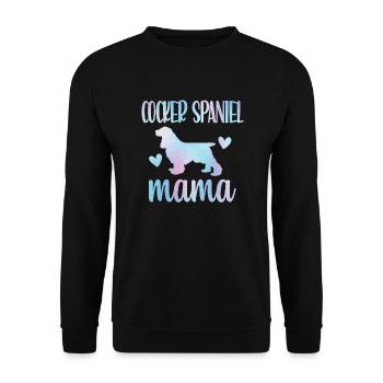 Cocker Spaniel Mama Cocker Spaniel Dog Owner - Unisex Sweatshirt - black - Front - Alina (178cm) & Michal (187cm)