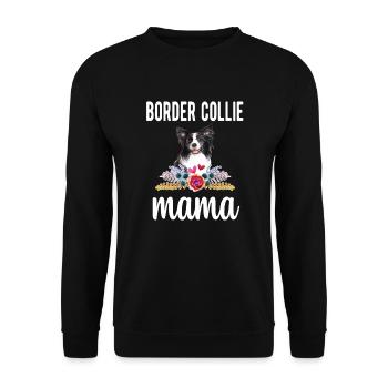 Border Collie Mama Border Collie propriétaire de chien - Sweat-shirt Unisexe - noir - Devant - Alina (178cm) & Michal (187cm)