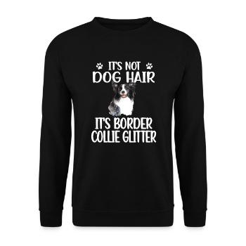 Border Collie amant Border Collie propriétaire - Sweat-shirt Unisexe - noir - Devant - Alina (178cm) & Michal (187cm)