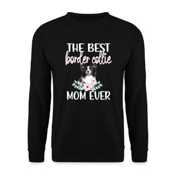 Border Collie Mama Border Collie propriétaire de chien - Sweat-shirt Unisexe - noir - Devant - Alina (178cm) & Michal (187cm)
