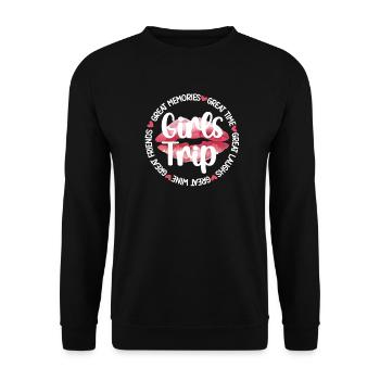 Mädelsurlaub Mädelstrip Urlaub Mädels-Wochenende - Unisex Pullover - Schwarz - Vorne - Alina (178cm) & Michal (187cm)