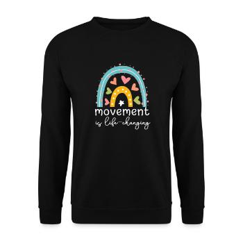 Pediatric Physiotherapy Physiotherapist - Unisex Sweatshirt - black - Front - Alina (178cm) & Michal (187cm)
