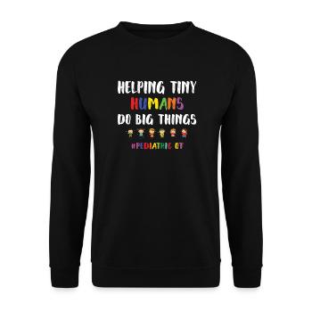Pediatric Occupational Therapy Occupational Therapist Pediatrics - Unisex Sweatshirt - black - Front - Alina (178cm) & Michal (187cm)