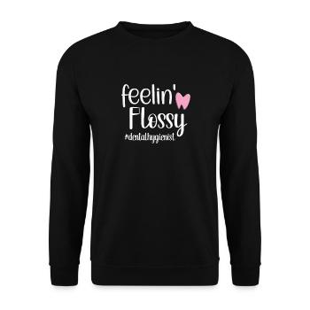 Hygiéniste dentaire Hygiéniste dentaire Hygiène buccale - Sweat-shirt Unisexe - noir - Devant - Alina (178cm) & Michal (187cm)