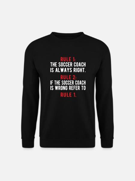 Fußballtrainer Fußball Coach Von Fußballmannschaft - Unisex Pullover - Schwarz