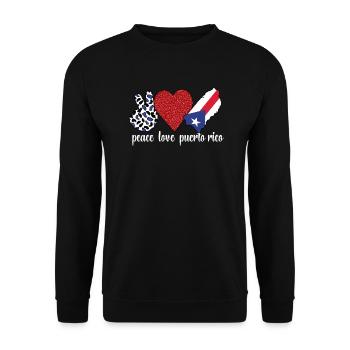 Puerto Rico Puerto Ricans Puerto Rico Roots - Unisex Sweatshirt - black - Front - Alina (178cm) & Michal (187cm)