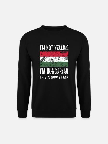 Stolzer Ungar Ungarn Herkunft Ungarische Flagge - Unisex Pullover - Schwarz