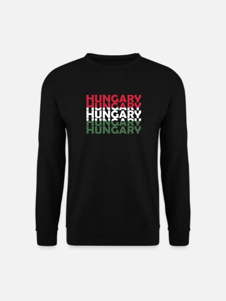 Stolzer Ungar Ungarn Flagge Ungarische Wurzeln - Unisex Pullover - Schwarz