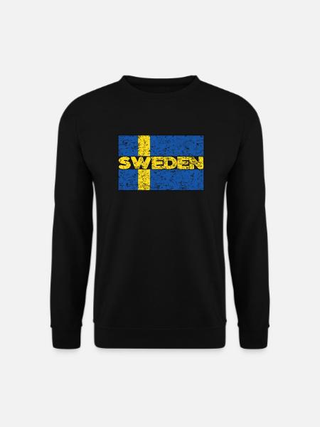 Schwede Schweden Flagge Schwedische Wurzeln - Unisex Pullover - Schwarz