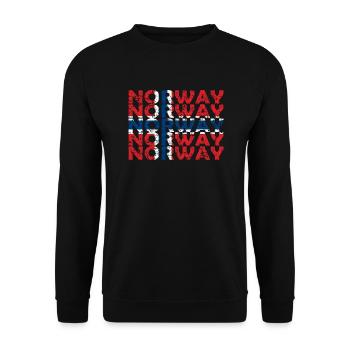 Norvège Norvégienne Drapeau Racines norvégiennes - Sweat-shirt Unisexe - noir - Devant - Alina (178cm) & Michal (187cm)